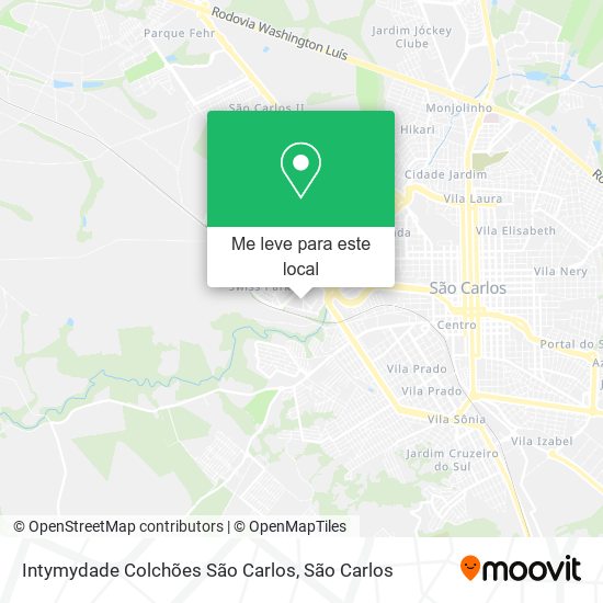 Intymydade Colchões São Carlos mapa