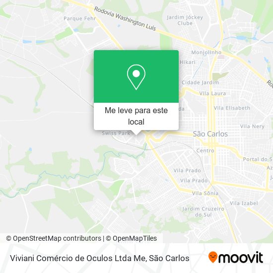 Viviani Comércio de Oculos Ltda Me mapa