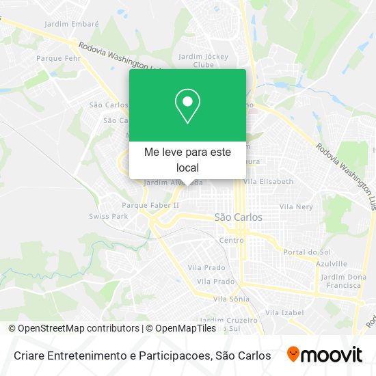 Criare Entretenimento e Participacoes mapa