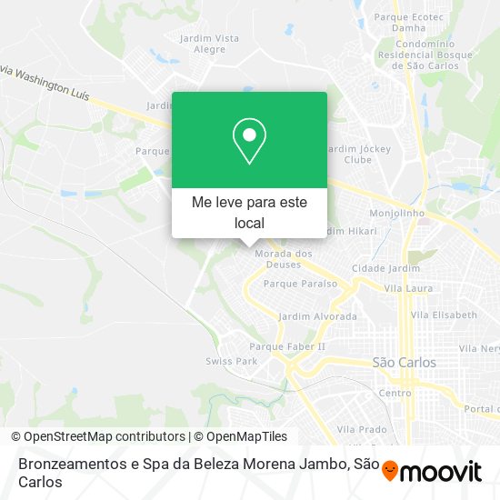 Bronzeamentos e Spa da Beleza Morena Jambo mapa