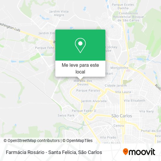 Farmácia Rosário - Santa Felícia mapa