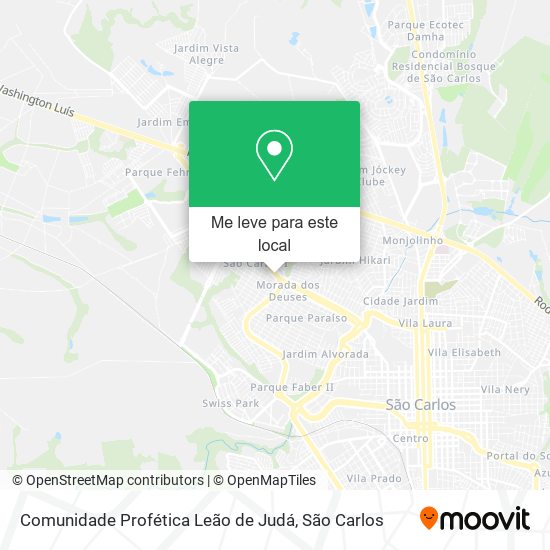 Comunidade Profética Leão de Judá mapa