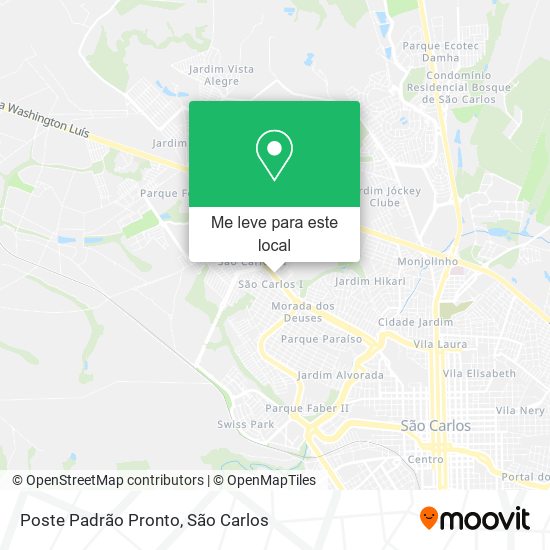 Poste Padrão Pronto mapa