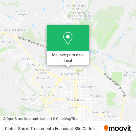 Cleber Souza Treinamento Funcional mapa