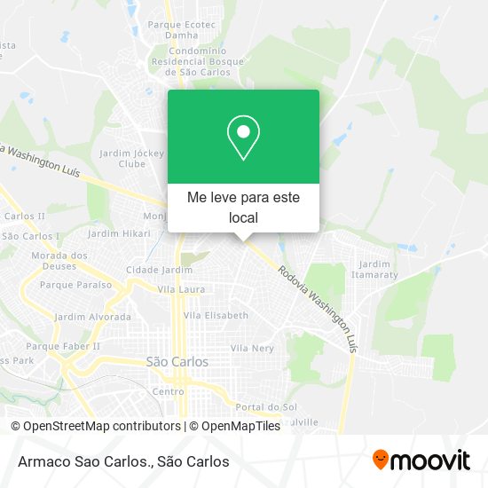 Armaco Sao Carlos. mapa
