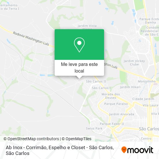 Ab Inox - Corrimão, Espelho e Closet - São Carlos mapa