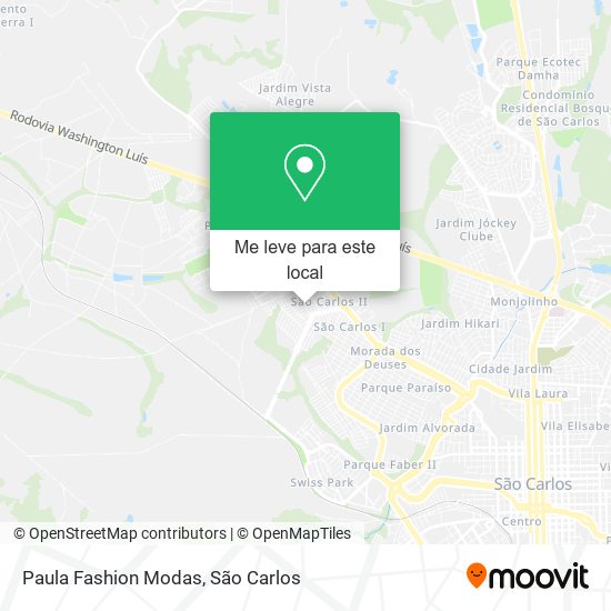 Paula Fashion Modas mapa