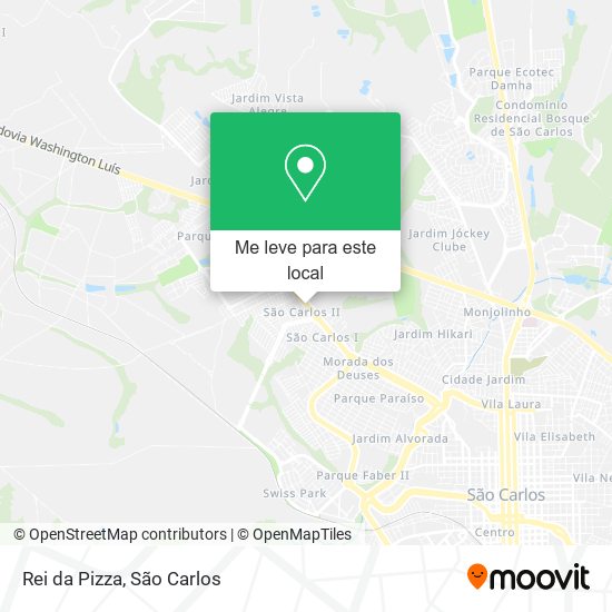 Rei da Pizza mapa