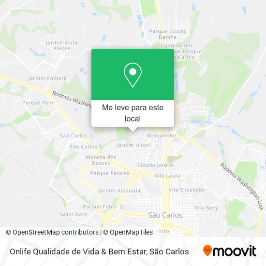 Onlife Qualidade de Vida & Bem Estar mapa
