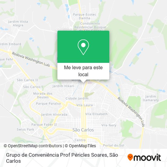 Grupo de Conveniência Prof Péricles Soares mapa