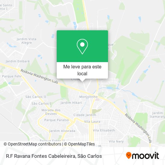 R.F Ravana Fontes Cabeleireira mapa