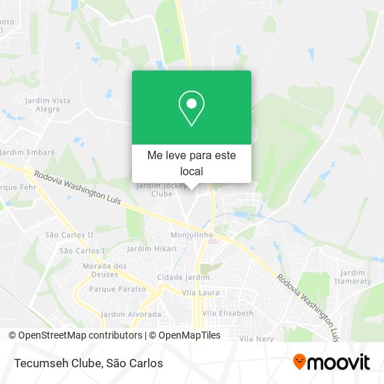Tecumseh Clube mapa