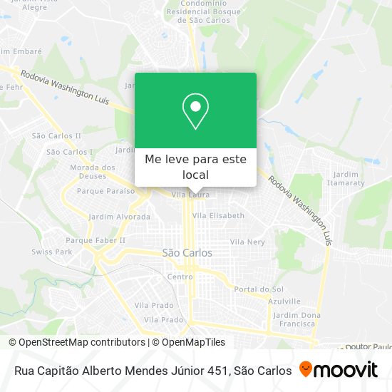 Rua Capitão Alberto Mendes Júnior 451 mapa