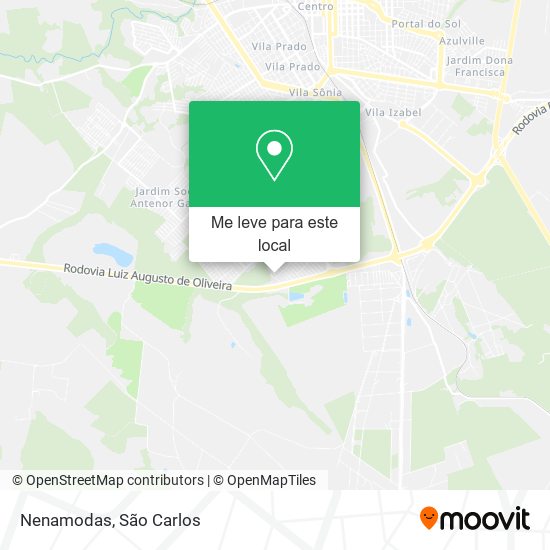 Nenamodas mapa