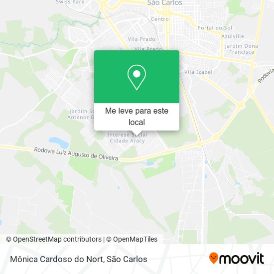 Mônica Cardoso do Nort mapa