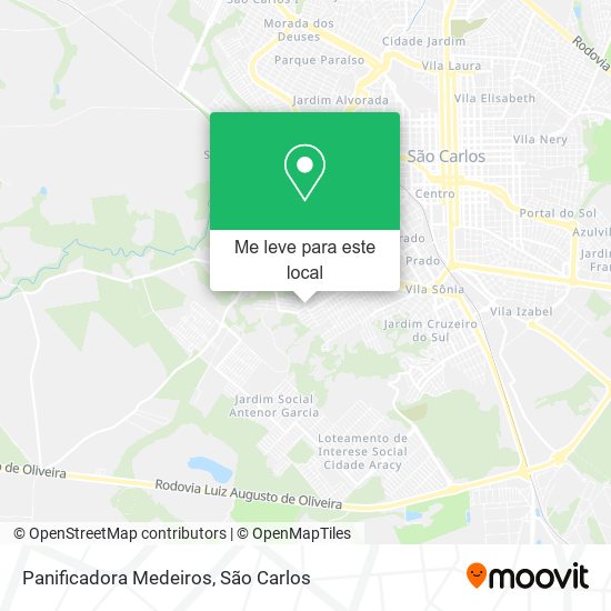 Panificadora Medeiros mapa