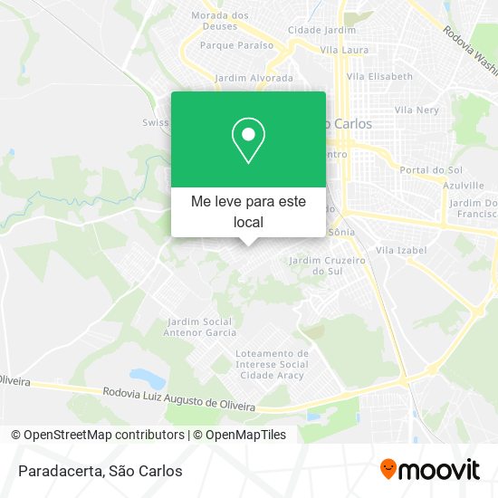 Paradacerta mapa