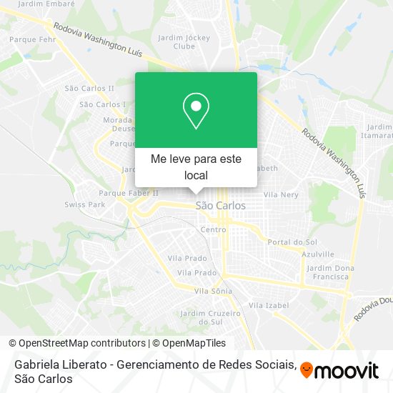 Gabriela Liberato - Gerenciamento de Redes Sociais mapa