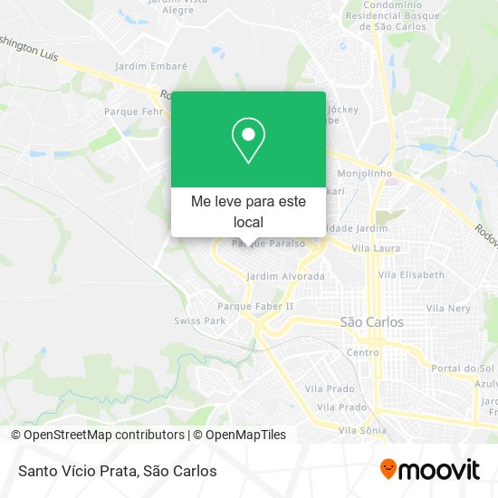 Santo Vício Prata mapa