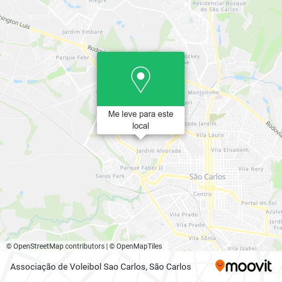 Associação de Voleibol Sao Carlos mapa
