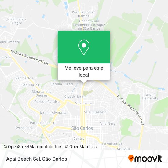 Açaí Beach Sel mapa