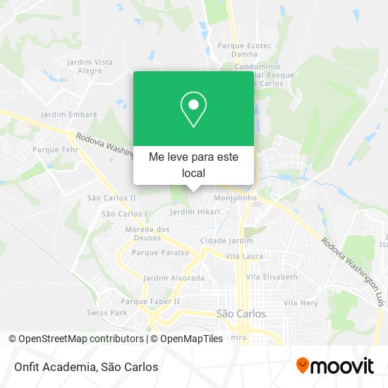 Onfit Academia mapa