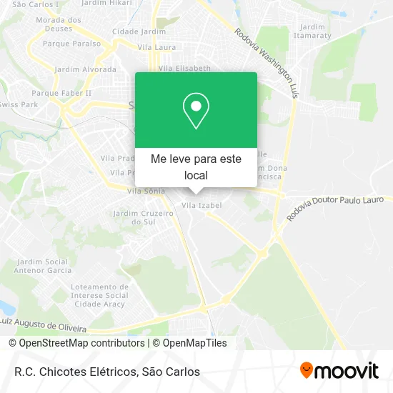 R.C. Chicotes Elétricos mapa