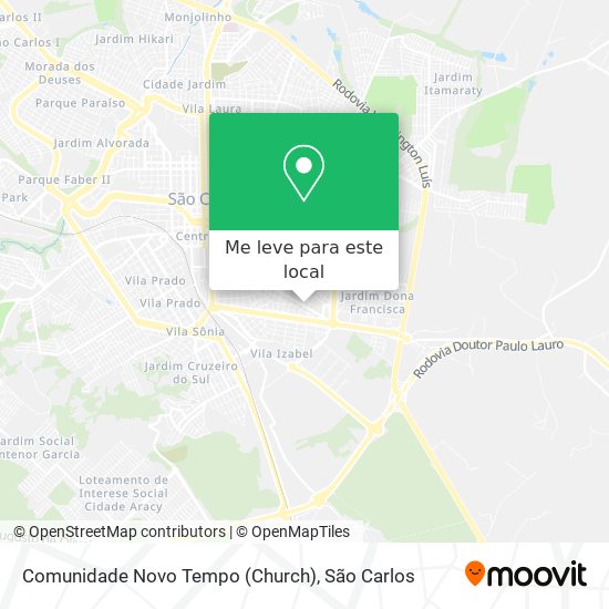 Comunidade Novo Tempo (Church) mapa
