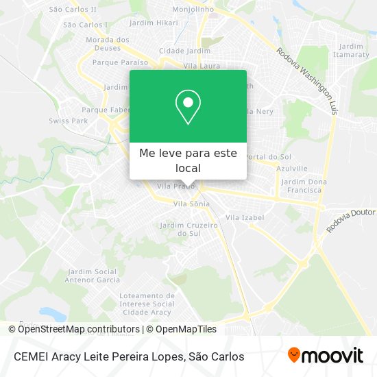 CEMEI Aracy Leite Pereira Lopes mapa