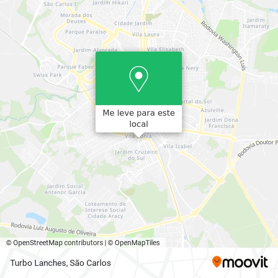 Turbo Lanches mapa