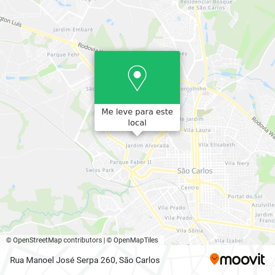 Rua Manoel José Serpa 260 mapa