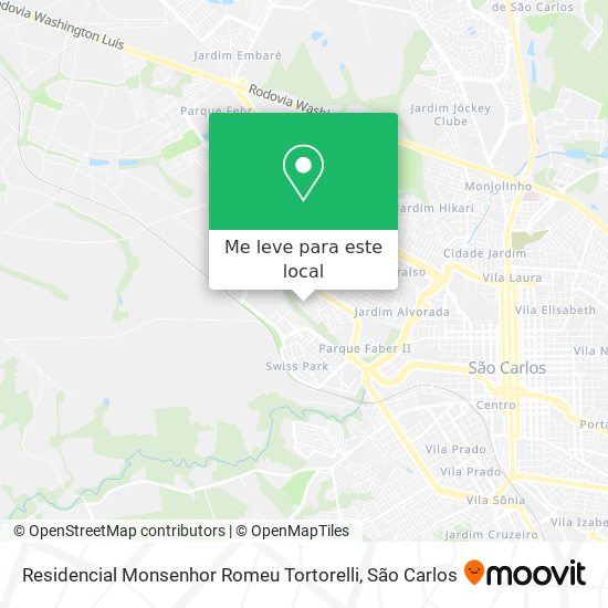 Residencial Monsenhor Romeu Tortorelli mapa