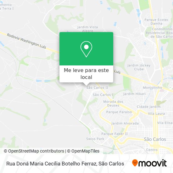Rua Doná Maria Cecília Botelho Ferraz mapa