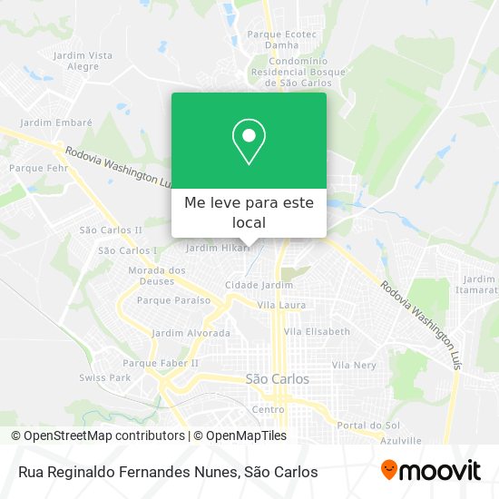 Rua Reginaldo Fernandes Nunes mapa