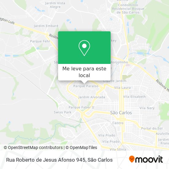Rua Roberto de Jesus Afonso 945 mapa