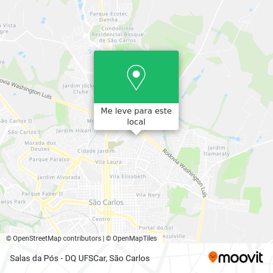 Salas da Pós - DQ UFSCar mapa