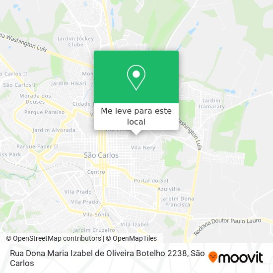 Rua Dona Maria Izabel de Oliveira Botelho 2238 mapa