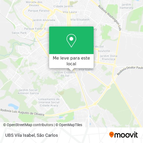 UBS Vila Isabel mapa