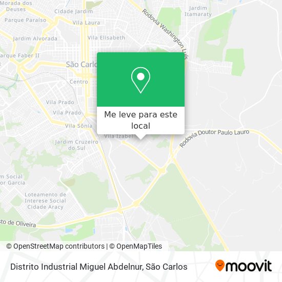 Distrito Industrial Miguel Abdelnur mapa