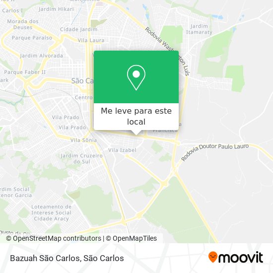 Bazuah São Carlos mapa