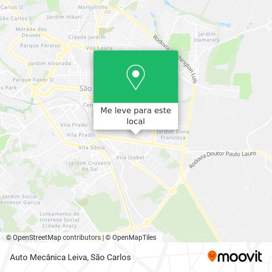 Auto Mecânica Leiva mapa