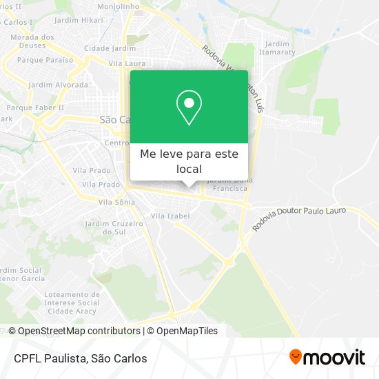 CPFL Paulista mapa