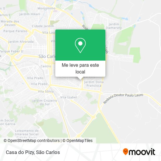 Casa do Pizy mapa