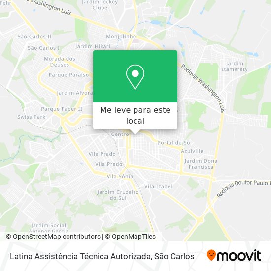 Latina Assistência Técnica Autorizada mapa