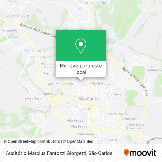 Auditório Marcius Fantozzi Giorgetti mapa