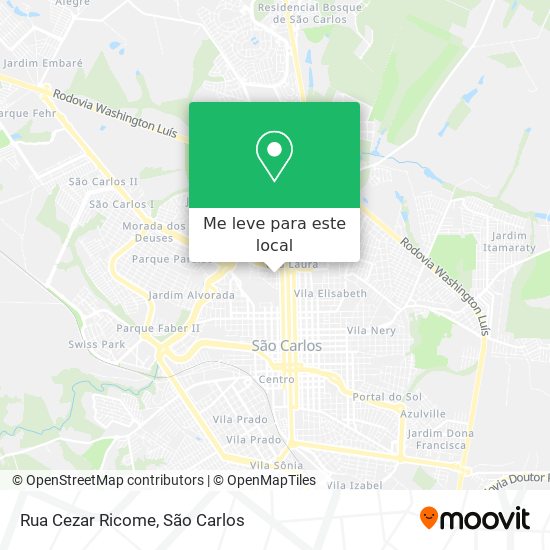 Rua Cezar Ricome mapa