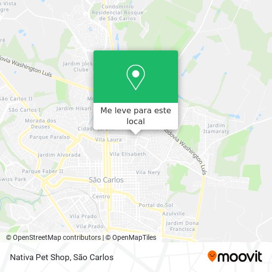 Nativa Pet Shop mapa