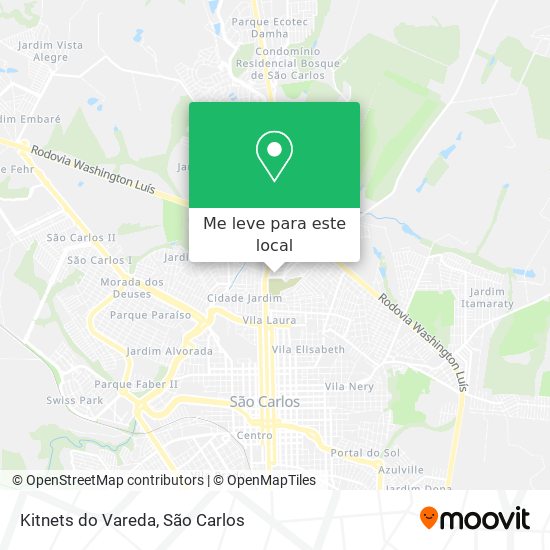 Kitnets do Vareda mapa