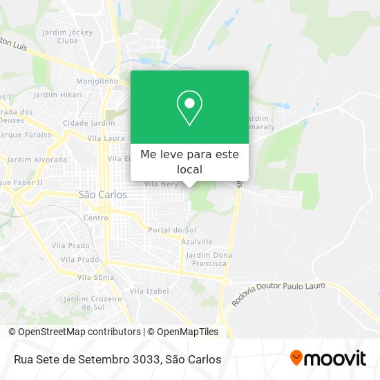 Rua Sete de Setembro 3033 mapa