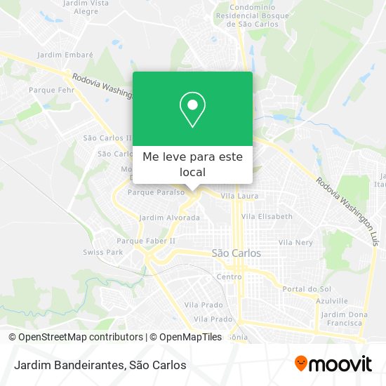 Jardim Bandeirantes mapa